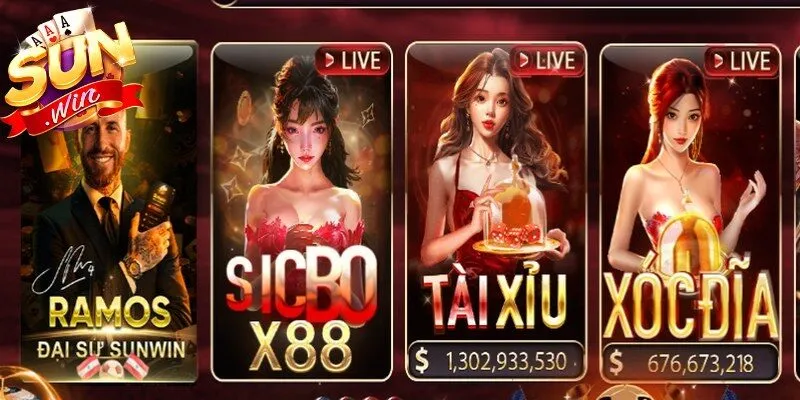 Casino Sunwin là sảnh cược trực tuyến nổi bật với hệ thống trò chơi phong phú